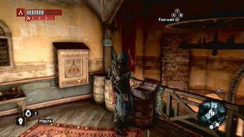 Aby stworzyć petardy, musisz odszukać jedną ze specjalnych szafek, które są zaznaczone na mapie białymi ikonkami bomby - Ładunki wybuchowe | Kompendium wiedzy Assassins Creed Revelations - Assassins Creed: Revelations PC - kompletny poradnik do gry