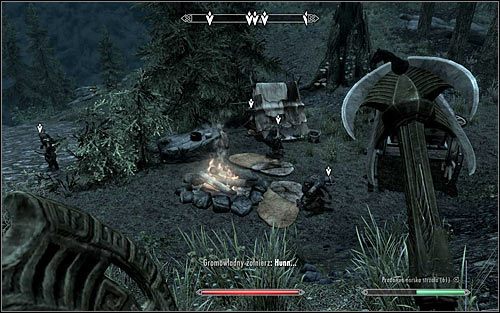 Dopiero teraz ruszaj w stronę obozowiska Gromowładnych (powyższy screen) - Istotna danina | Questy Legionu Cesarskiego | Solucja Skyrim - Skyrim - poradnik, mapy, questy