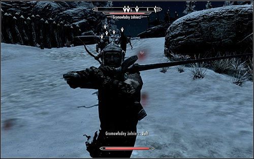 Uważaj na większą grupę, która nadbiegnie po pewnym czasie z północnego-wschodu (powyższy screen) - Na ratunek! (2) | Questy Legionu Cesarskiego | Solucja Skyrim - Skyrim - poradnik, mapy, questy