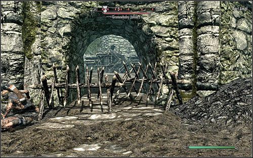Podobnie jak wcześniej, gra da Ci pewną swobodę w kwestii wyboru wejścia do fortu - Bitwa o fort Amol | Questy Legionu Cesarskiego | Solucja Skyrim - Skyrim - poradnik, mapy, questy