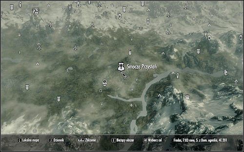Możesz już opuścić Pałac Królów i otworzyć mapę świata - Poczta do Białej Grani | Questy buntu Gromowładnych | Solucja Skyrim - Skyrim - poradnik, mapy, questy