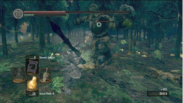 Olbrzymy zadają duże obrażenia - Royal Wood | Artorias Of The Abyss - Opis przejścia Dark Souls - Dark Souls - poradnik do gry