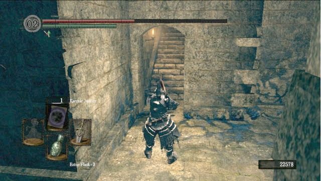 Wejdź schodami na górę - Oolacite Township | Artorias Of The Abyss - Opis przejścia Dark Souls - Dark Souls - poradnik do gry