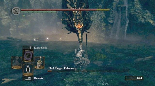 Staraj się zawsze znajdować w pobliżu wroga - Black Dragon Kalameet | Artorias Of The Abyss - Jak zabić bossa w Dark Souls - Dark Souls - poradnik do gry