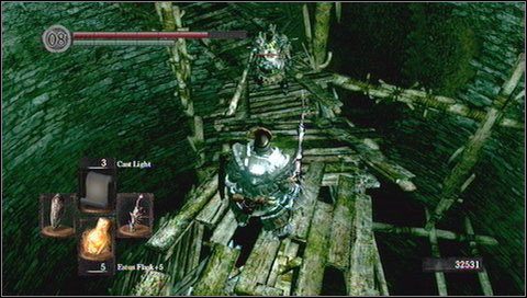 Idać dalej trafimy na słabszych, ale także niebezpiecznych fioletowych ghouli - Blighttown (1) | Opis przejścia Dark Souls - Dark Souls - poradnik do gry
