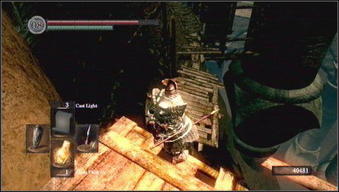 Po drugiej stronie trafimy na dwóch przeciwników - Blighttown (2) | Opis przejścia Dark Souls - Dark Souls - poradnik do gry