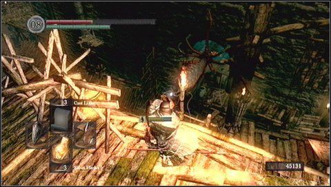 Teraz schodzimy w dół - po drabinie lub zeskakując po platformach - Blighttown (2) | Opis przejścia Dark Souls - Dark Souls - poradnik do gry