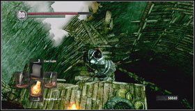 Po drugiej stronie schodzimy po drabinie [1] i przechodzimy przez mgłę - Blighttown (3) | Opis przejścia Dark Souls - Dark Souls - poradnik do gry
