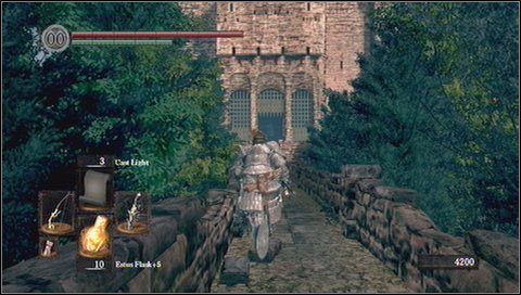 Do Sens Fortress dojdziemy z ogniska znajdującego się nad kowalem Andrei (Undead Parish) - Sens Fortress (1) | Opis przejścia Dark Souls - Dark Souls - poradnik do gry