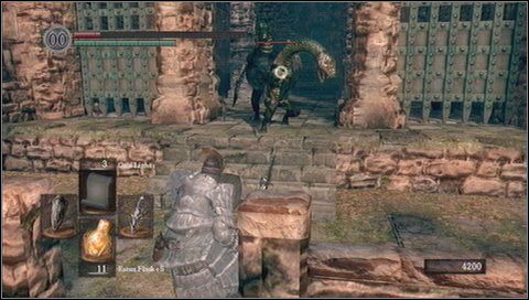 Trafimy do pomieszczenia z wahadłami - Sens Fortress (1) | Opis przejścia Dark Souls - Dark Souls - poradnik do gry
