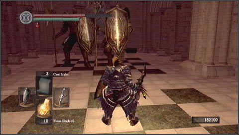 Zamiast podejmować walkę wychodzimy drugim wyjściem - Anor Londo (1) | Opis przejścia Dark Souls - Dark Souls - poradnik do gry