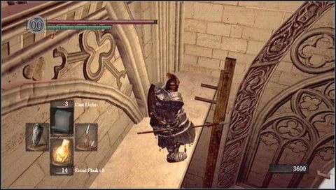 Wychodzimy zamglonym przejściem w lewo - Anor Londo (2) | Opis przejścia Dark Souls - Dark Souls - poradnik do gry