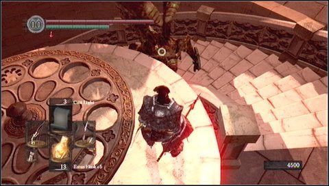 Ustawiamy windę tak, aby zjechać jak najniżej - Anor Londo (2) | Opis przejścia Dark Souls - Dark Souls - poradnik do gry