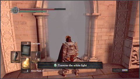W korytarzu skręcamy do drzwi po lewej - otwieramy je - Anor Londo (3) | Opis przejścia Dark Souls - Dark Souls - poradnik do gry