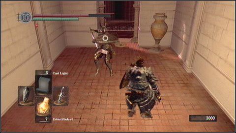 Wchodzimy do drzwi po lewej (drugie będą zamknięte) - Anor Londo (4) | Opis przejścia Dark Souls - Dark Souls - poradnik do gry