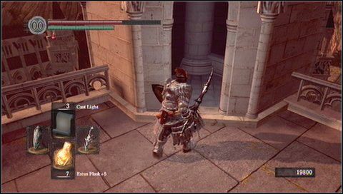 Teraz wracamy na dach i udajemy się drogą pilnowaną przez strzelca - Anor Londo (5) | Opis przejścia Dark Souls - Dark Souls - poradnik do gry
