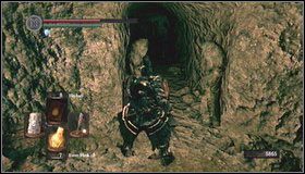 Obok nekromanty jest mała komnata - gdy wejdziemy głębiej, wpadniemy do dziury - The Catacombs (2) | Opis przejścia Dark Souls - Dark Souls - poradnik do gry
