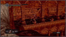 Schodząc dalej zboczem za pierwszym Capra Demonem, zachowujemy czujność - Demon Ruins (1) | Opis przejścia Dark Souls - Dark Souls - poradnik do gry