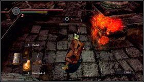 Wracamy do punktu wyjścia i wchodzimy schodami po lewej - Lost Izalith (2) | Opis przejścia Dark Souls - Dark Souls - poradnik do gry