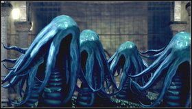 Po wyjściu z celi zobaczymy scenę, w której inny Jaszczur uruchomi pewien instrument - The Dukes Archives - Więzienie | Opis przejścia Dark Souls - Dark Souls - poradnik do gry