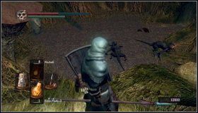 Za dwoma małżami dotrzemy do kolejnego drzewa [1] - w środku jest paru przeciwników - Bonus- Ash Lake | Opis przejścia Dark Souls - Dark Souls - poradnik do gry