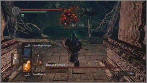 Firesage jest podatny na ogień - wbrew swoim właściwościom - Demon Firesage | Jak zabić bossa w Dark Souls - Dark Souls - poradnik do gry