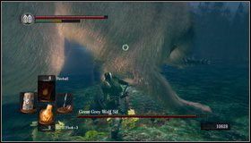 3) Gdy wilk odskoczy, jak najszybciej dobiegamy do niego - Great Grey Wolf Sif | Jak zabić bossa w Dark Souls - Dark Souls - poradnik do gry