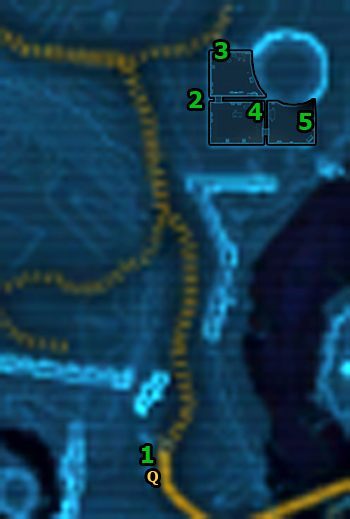 We wschodniej części obozu pracy Evocii spotkasz w [1] mężczyznę imieniem Donal - (L07) Protection | Hutta | Star Wars The Old Republic - Star Wars: The Old Republic - poradnik do gry