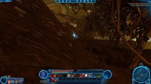 W tym zadaniu mogą przeszkodzić ci drzewa, dlatego bądź pewny, gdzie zeskakujesz - Galactic History 01 (+2 Aim) | Datacrons | Star Wars The Old Republic - Star Wars: The Old Republic - poradnik do gry