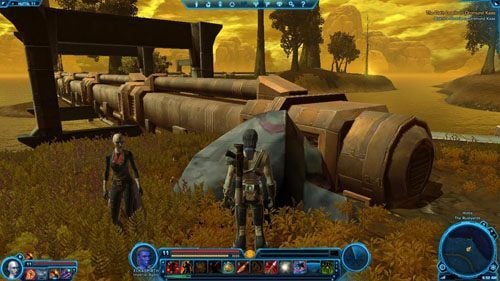 Wskocz dokładnie na środek i biegnij przed siebie, aż dotrzesz do zakrętu - Galactic History 02 (+2 Presensce) | Datacrons | Star Wars The Old Republic - Star Wars: The Old Republic - poradnik do gry