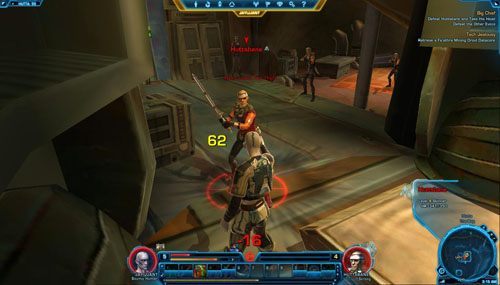 Niezależnie od dokonanego wyboru naciśnij przycisk na ekranie, aby porozmawiać z Mako - (L06) Big Chief | Bounty Hunter | Star Wars The Old Republic - Star Wars: The Old Republic - poradnik do gry