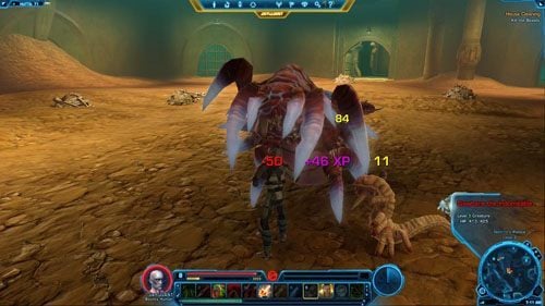 Postaraj się z daleka zabić dwie mniejsze bestie, a potem skupić ogień na większej - (L08) House Cleaning | Bounty Hunter | Star Wars The Old Republic - Star Wars: The Old Republic - poradnik do gry
