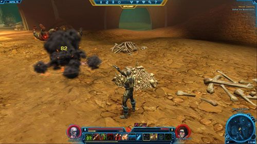 Pozostaje ci tylko wrócić do wielkiego szefa, który nie ruszył się z [1] (o co pewnie byłoby trudno) - (L08) House Cleaning | Bounty Hunter | Star Wars The Old Republic - Star Wars: The Old Republic - poradnik do gry