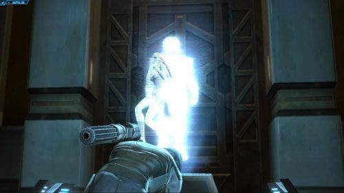 Wybiegnij do głównej sali i porozmawiaj z postaciami na temat dwóch zadań pobocznych - (L02) Claim Your New Identity | Imperial Agent | Star Wars The Old Republic - Star Wars: The Old Republic - poradnik do gry