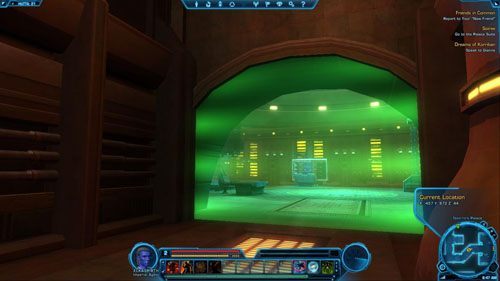 Pierwszy z podsłuchów znajduje się w lampie na stoliku po lewej [6] - (L04) Soiree | Imperial Agent | Star Wars The Old Republic - Star Wars: The Old Republic - poradnik do gry