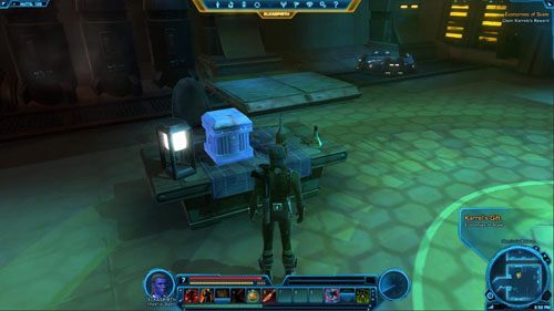 Pozostaje tylko użyć holoterminalu w [11], aby zakończyć to zadanie i otrzymać następne - (L07) Economies of Scale (2) | Imperial Agent | Star Wars The Old Republic - Star Wars: The Old Republic - poradnik do gry