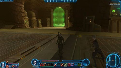 Red blade zaczepi cię i niezależnie od twoich odpowiedzi wszystko zakończy się walką - (L11) Nothing Is Ever Easy | Imperial Agent | Star Wars The Old Republic - Star Wars: The Old Republic - poradnik do gry
