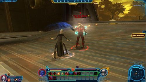 Ostatnim celem tego zadania będzie rozmowa z Red Blade - (L11) Nothing Is Ever Easy | Imperial Agent | Star Wars The Old Republic - Star Wars: The Old Republic - poradnik do gry