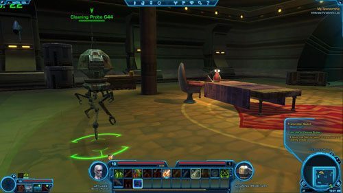 Jeśli nie masz już nic do roboty w pałacu, pozostanie tylko powrócić do Cy Krolo w [1] - (L09) Unnfinished Business | Hutta | Star Wars The Old Republic - Star Wars: The Old Republic - poradnik do gry