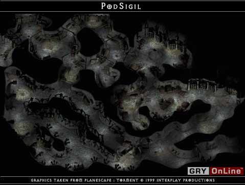 Do Pod Sigil możemy się dostać wejściami z Dzielnicy Urzędników - Labirynt Gracza, PodSigil, Rubikon w Planescape Torment - Planescape Torment - poradnik do gry