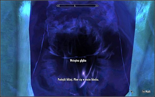 Przy próbie opuszczenia posterunku Septimusa Signusa zostaniesz zatrzymany przez wstrętną głębię (powyższy screen), z którą będziesz musiał porozmawiać - Zdobycie próbek krwi | Okno do świata duchów | Solucja Skyrim - Skyrim - poradnik, mapy, questy