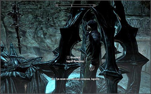 Po znalezieniu się przy ołtarzu Logrolf zostanie automatycznie uwięziony w klatce - Powrót do ołtarza Molaga Bala | Dom koszmarów | Solucja Skyrim - Skyrim - poradnik, mapy, questy