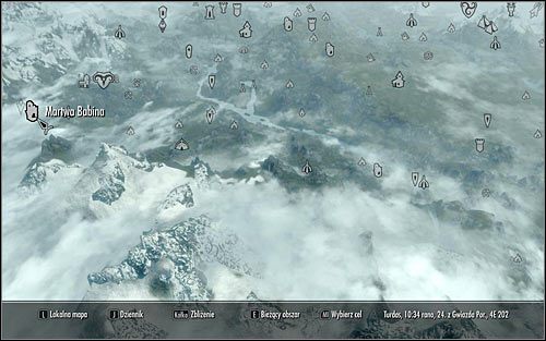 Otwórz mapę świata - Pozyskanie głowicy | Fragmenty przeszłości | Solucja Skyrim - Skyrim - poradnik, mapy, questy