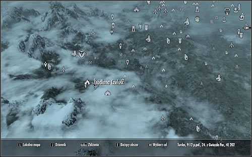 Skręć teraz na zachód i następnie na północny-zachód - Pozyskanie głowicy | Fragmenty przeszłości | Solucja Skyrim - Skyrim - poradnik, mapy, questy
