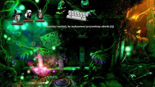 Kiedy dotrzesz do lokacji z grzybem od którego możesz się wysoko odbić rozpraw się z goblinami - Zapomniana Dzicz (2) | Opis przejścia gry Trine 2 - Trine 2 - poradnik do gry
