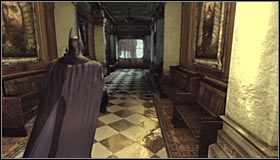 Jeżeli eksplorację budynku rozpoczynasz na parterze, to będziesz musiał odnaleźć schody #1 - Uratuj Kobietę-Kota przed Dwiema Twarzami | Główny wątek w Batman Arkham City - Batman: Arkham City - poradnik do gry