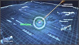 Teraz musisz odnaleźć miejsce, w którym pocisk zakończył swój lot - Poszukaj na miejscu zbrodni dowodów balistycznych | Batman Arkham City - Batman: Arkham City - poradnik do gry