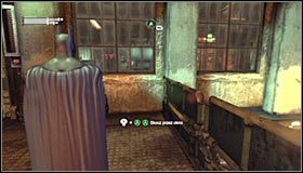 Pozostań w tym miejscu i podejdź do stojących obok siebie dwóch pozostałych wartowników #1 - Uratuj lekarkę przed zbirami Jokera | Główny wątek Batman Arkham City - Batman: Arkham City - poradnik do gry