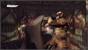Wspomniany wyżej bandyta wyjdzie z pomieszczenia z zakładnikiem #1 - Uratuj lekarkę przed zbirami Jokera | Główny wątek Batman Arkham City - Batman: Arkham City - poradnik do gry