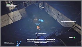 Drugi z wartowników również patroluje górne balkoniki, przy czym rozstawiony jest on nieco dalej #1 - Zlokalizuj Freezea, znajdując najzimniejsze miejsce w Arkham City | Główny wątek - Batman: Arkham City - poradnik do gry